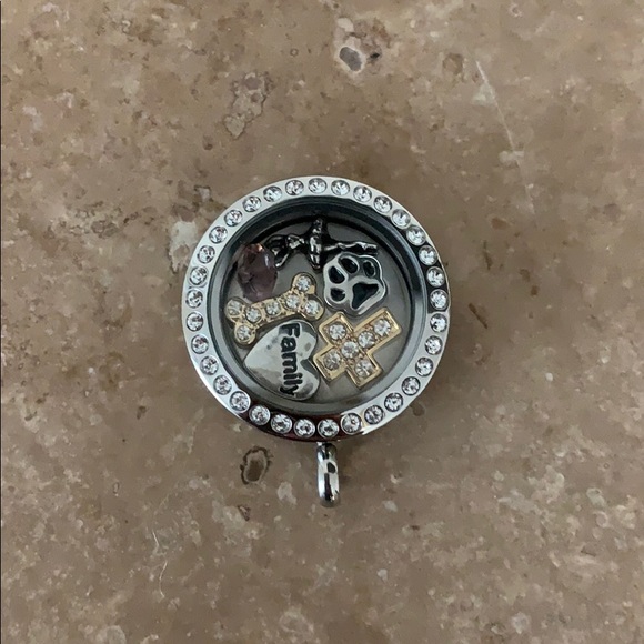 Origami Owl Locket w/Charms - Picture 3 of 3